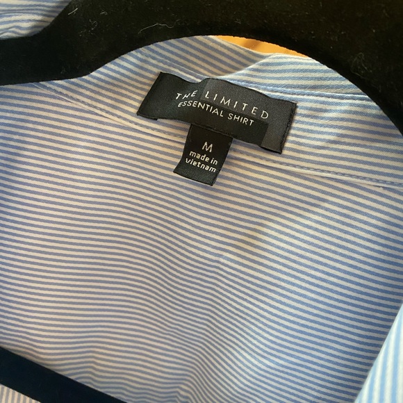The Limited blue and white stripe button down. - Picture 3 of 4